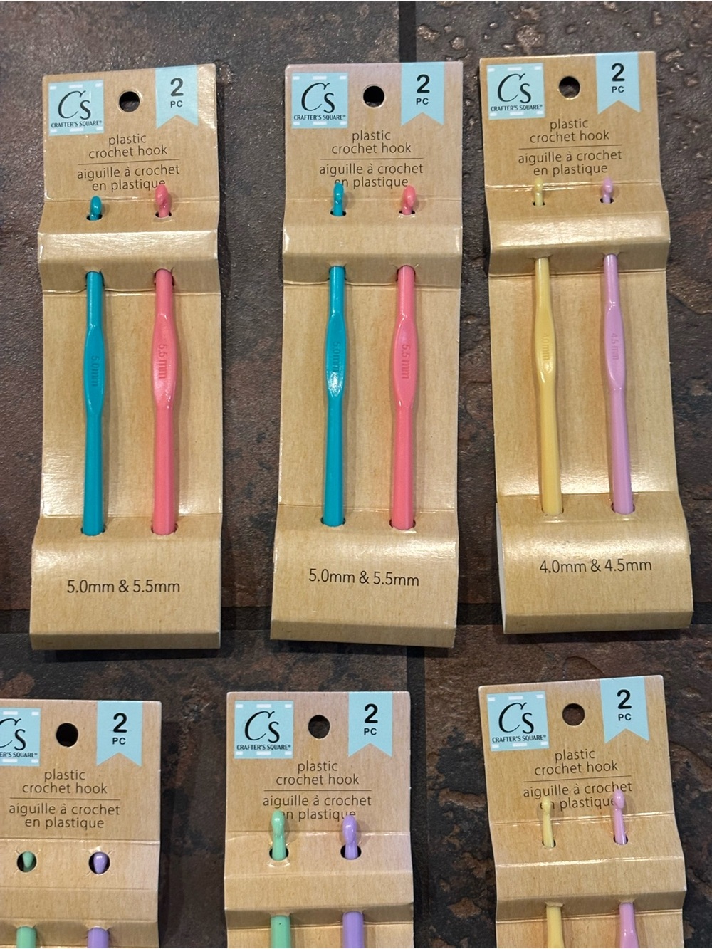 Assorted Color Crochet Hook Set - 10 Packs - Picture 4 of 5